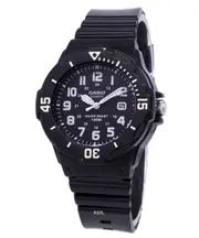 Casio Enticer Analog Black Dial Rotary Timer Bezel LRW-200H-1BVDF Ladies Watch