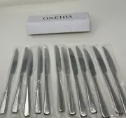 Oneida Perimeter 9½" Dinner Knife "NEW" By 1880 Hospitality 18/10 Set Of 12