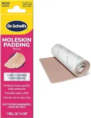 Dr. Scholl’s Moleskin Plus Padding Roll, 24" x 4 5/8" // All-Day Pain Relief
