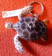 GREEN TURTLE AUSTRALIAN ANIMAL SOUVENIR GIFT KEYCHAIN KEY RING