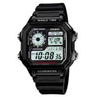 在飛比找博客來優惠-【CASIO 】電力十年復刻方形電子腕錶-(AE-1200W