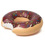 Coffee Donut Pool Float Raft Inflatable Ring Swimming Beach Lounge Bed