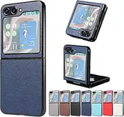 Compatible with Samsung Galaxy Z Flip5 Case,Compatible with Samsung Galaxy Z Flip5 5G Shockproof and Anti-Drop Phone Case Cover2 Blue