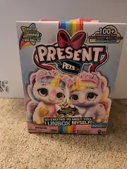 NIB Present Pets Unicorn Moonbeam or Twinkle Interactive Plush Light Up Horn!