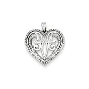 Sterling Silver Diamond Pendant