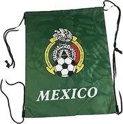 Mexico Flag Drawstring Backpack Sports Sackpack