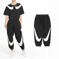 在飛比找momo購物網優惠-【NIKE 耐吉】長褲 NSW Swoosh 女款 黑 白 