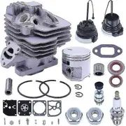 44.7mm Cylinder Piston Carb Kit For Stihl Ms261 Ms 261 Ms261c Chainsaw Replacement 1141 020 1140 Cap