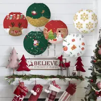 在飛比找蝦皮購物優惠-聖誕節紙燈籠 創意新年耶誕派對裝飾用品手提DIY燈籠批發
