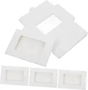 HAPINARY 30pcs Cardboard Photo Frames Box Storage for Frames DIY Window Envelopes