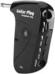 Mini Guitar Headphone Amplifier Plug, Portable with Classic British Distortion Effect, Great for Guitar Practicing