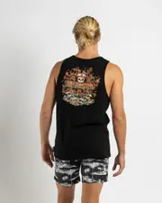 [The Mad Hueys] The Mad Hueys Men's The Kraken Captain Tank Top Tank Top in Black Size Large L Black