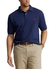 [Polo Ralph Lauren] Big & Tall The Iconic Mesh Polo Shirt in Blue