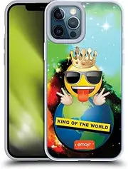 Head Case Designs Officially Licensed Emoji King of The World Smileys Gel Case [Military Grade Protection] Compatible with Apple iPhone 12 Pro Max