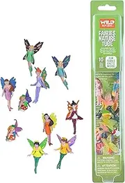 [WILD REPUBLIC] Fairy Figurines Tube, Fairy Toys, Ten Fairy Figures with Five Different Poses All with Different Hair and Outfit Colors