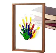 Keepsake Handprint Frame: Nursery Decor, Clay Baby Picture Frame | Memory Art Picture Frames, Handprint Kit Photo Keepsake Kit ENM