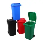 4pcs Tiny Trash Can With Lid For Desk Mini Recycle Bins For Pen And Pencil