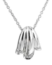 Piaget 18K 0.20 ct. tw. Diamond Tulip Pendant Necklace (Authentic Pre-Loved)