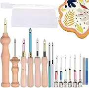 ZALHIN Embroidery Needles for Crochet | Needle Embroidery Set - Needle Tool for Women, Men, Adults, Beginner, Cross Stitching Kit for Curtains, Carpet, Table Cloth