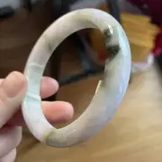 纯天然玉镯 Grade A jadeite bangle 57mm Burmese Jade 100% Untreated Purple Jadeite!