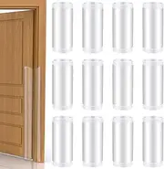 12 Pcs Door Pinch Guard Baby Proofing Jam Shield Door Finger Pinch Guard 47.2 x 7 Inch Hinge Cover Protectors for 90 and 180 Degree Gates Kids Pets Safety