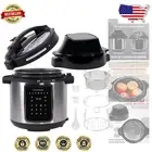 Versatile 9-in-1 6.5 QT Pressure Cooker & Air Fryer with Digital Touch Display