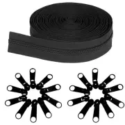 #8 Zippers Nylon Coil Zippers by The Yard Bulk, 360 Inch 10 Yards Bulk Zipper...