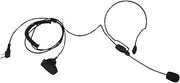 Pdflie Behind-The-Head Radio Earpiece with Boom Mic Finger Ptt Walkie Talkie Headset Compatible for Baofeng Kenwood Retevis UV-5R 888S