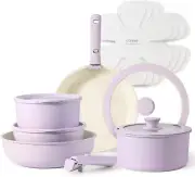 Pots and Pans Set Non Stick, Cookware Sets, 15Pcs Kitchen Set, Oven/Fridge Safe,
