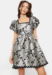 [Sister Jane] Spiral Jacquard Mini Dress