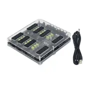 Automatic Distributor Converter 6 In 3 Out Distributor+Cable for Scart Switcher