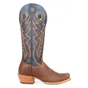 Dan Post Boots Bucky Embroidered Square Toe Pull On Cowboy Mens Brown Casual Bo