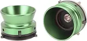 Aluminum Alloy NAB Hub Adapters 1 Pair 1/4 10 Inch Universal Loading Device with Polished Metal Handle for Studer B67 Reel to Reel Tape Recorder (Green)