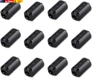 12 Pack RFI EMI Noise Filter Suppressor Cable Clip, Clip-On Ferrite Ring Core fo