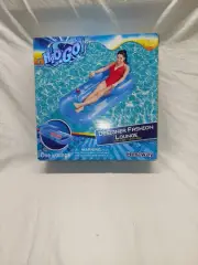 Pool LOUNGE Chair Bestway Inflatable Float Vinyl H2O-GO Backrest & Cup-Holder