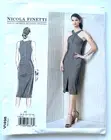 Vogue Designer V1498 Pattern Nicola Finetti Dress Sleeveless 6 - 14 Sewing Uncut