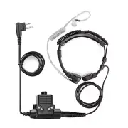 Adjustable Telescopic Throat Vibration Mic Headset For Kenwood Baofeng UV5R GT-3