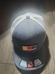 Richardson Hat Cap L/XL FLEX FIT WHITE AND GRAY COLOR with Building Arizona Logo