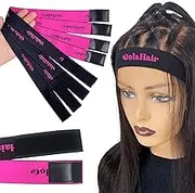 Dolahair Lace Melting Band - Elastic Edge Wrap for Wigs, 4PCS Bands to Lay and Hold Edges in Place