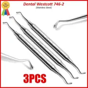 3Pcs Dental Westcott 746-2 Restorative Amalgam Composite Cavities Instruments