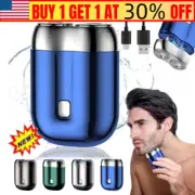 New Upgrade Pocket Shaver USB Mini Shaver for Men, Double Ring 3D Knife Net US