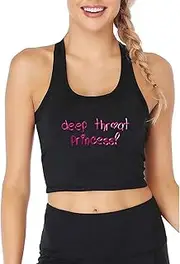 [dbary xuda] Deep Throat Princess Oral Queen Cum Fun Flirty Camisole Cami Tank Top Sleep Wear Fitted Scoop Neck