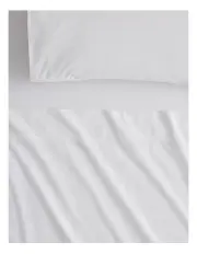 [Sheridan] Bayley Washed Percale Sheet Set in White