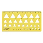 Geometric Drafting Triangle Drawing Stencil