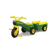 John Deere Ride-on Trike Wagon Set Tricycle Bike Pedal Tractor - 46088
