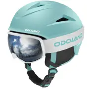 Snowboard Helmet, Ski Helmet with Ski Goggles for Adults, Durable PC Shell & ...