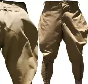 Khaki Horse Riding Baggy Breeches for Mens Hinting Trousers Polo Sports Pants