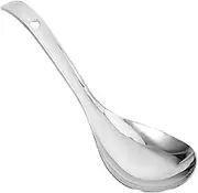 Cabilock Stainless Steel Rice Spoon Kitchen Supply Non Stick Rice Paddle for Easy Cleaning for Home Restaurant Hotel Use