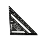 Triangle Ruler 7inch 90 Degree Aluminum Alloy Angle Protractor Metric Square