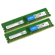 Crucial Kit 64GB (2x 32GB) 2666MHz DDR4 UDIMM RAM PC4-21300 2Rx8 Desktop Memory